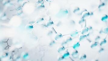 Transparent molecule background. video
