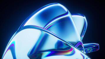 Abstract glass geometry backgrounds, 3d rendering. video