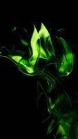 Flowing transparent green multilayer cloth background, 3d rendering video