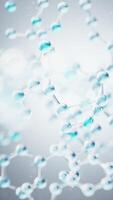 Transparent molecules backgrounds, 3d rendering. video