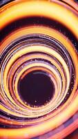 Rotating glowing vortex particles background, 3d rendering. video