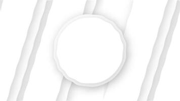 White oval with a hole in it on a white background video