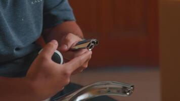 Hands Assembling Equipment Indoors video