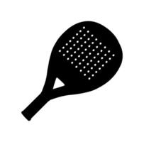 Cartoon Silhouette Iron Padel Racket Icon Digital vector