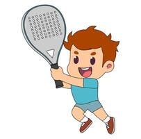 Cartoon Kids Practice Jump In Paddle Simple Design Icon Digital vector