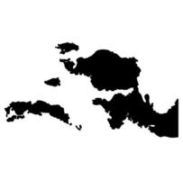 Cartoon Silhouette Island Map Icon Digital vector