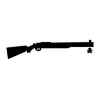 Cartoon High Damage Shotgun Simple Design Icon Digital vector