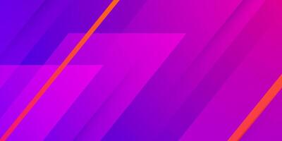 Abstract overlap papercut purple background with orange line and shadow pattern design. Simple and trendy colorful banner background. vector
