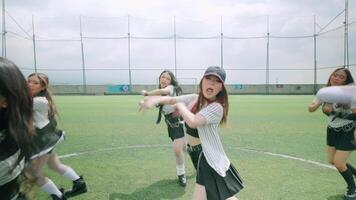 Dynamic Dance Performance on a Green Field video