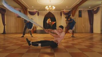 Dynamic Dance Performance in a Spacious Hall video