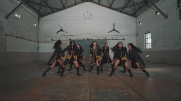 Dynamic Dance Performance in Industrial Venue video