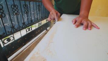 Sanding a Wooden Surface for Smooth Finish video