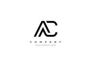 Initial AC Lettermark Logo Design vector