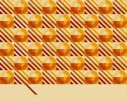 Geometric pattern with warm colors. vector