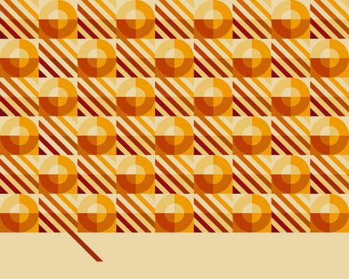 Simple yellow circle geometric background