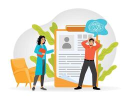 Mental health support illustration vector