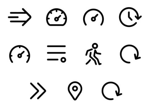 Simple Outline Interface Symbol Element Sign Icon vector