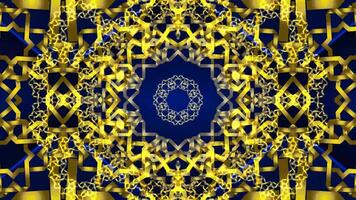 Dynamic light effects in a seamless kaleidoscope background. video