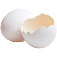 two white eggs on a transparent background png