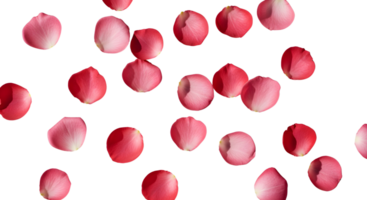 vermelho e Rosa rosa pétalas plano deitar png