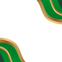 Smooth flowing border with gold accent for classy social post designs png