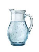 Clear Glass Pitcher of Sparkling Water png