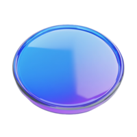 Glossy Abstract Circle with Blue Purple Gradient png