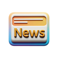 News icon with a colorful background png