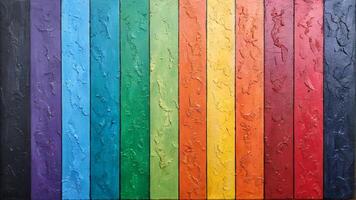 A textured spectrum showcases vibrant colors in an abstract arrangement, perfect for arts and creative projects photo