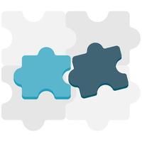 puzzle completion illustration vector