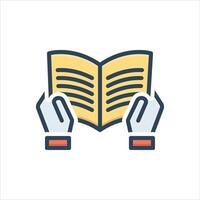 Color icon read vector