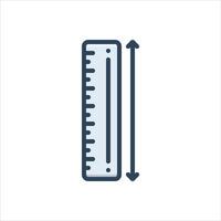 Color icon ruler vector