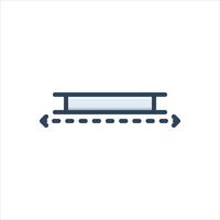 Color icon length vector