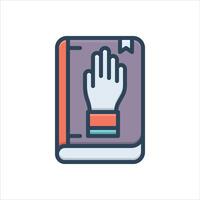 Color icon pledge vector