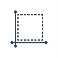 Color icon size vector