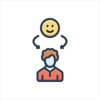 Color icon customer-satisfaction vector