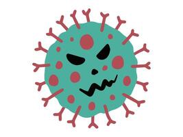 Bacteria Virus Cartoon Illustration vector