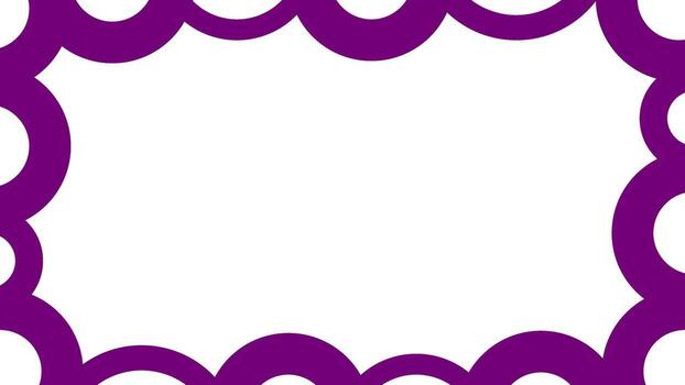 Abstract purple frame with circle pattern for your presentation or cover design vector