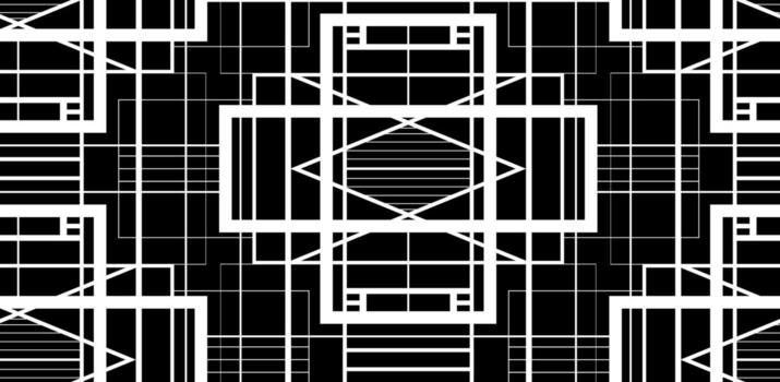 Geometric pattern with white lines vector