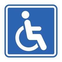 Wheelchair access signs or symbols vector