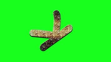 Animated letter K in a playful chalkboard style, perfect for kindergarten phonics, ABC content, preschool learning, and colorful childrens educational visuals video