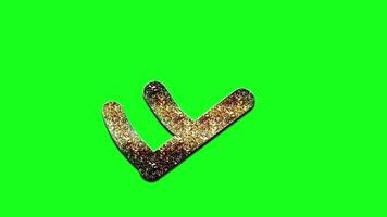 Animated letter F in chalkboard style with colorful hand drawn design, ideal for phonics videos, ABC preschool content, and engaging kids educational visuals video