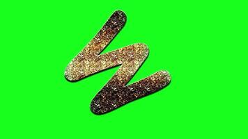 Animated letter M in colorful chalkboard look, designed for preschool phonics, ABC kids videos, classroom visuals, and early childhood educational animations video