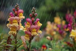 Flowers in the rain video