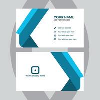 Elegant business card design featuring a contemporary layout with space for name, title, contact details, logo. The card conveys professionalism and style. vector