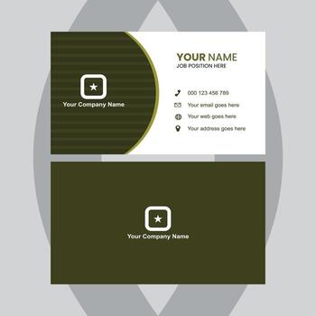 Professional business card design on textured background offers modern corporate identity solution for marketing and networking. vector