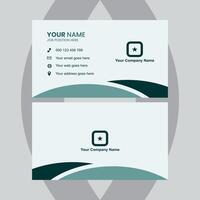 Modern business cards on a grey concrete background create a professional and elegant presentation vector