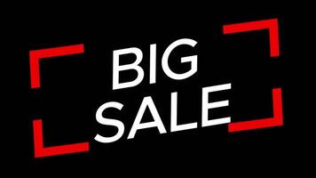 Sale offer big sale simple text effect video