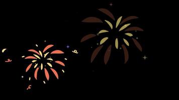 fireworks in the sky video