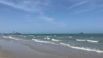 Coastline in summer vacation at sea video